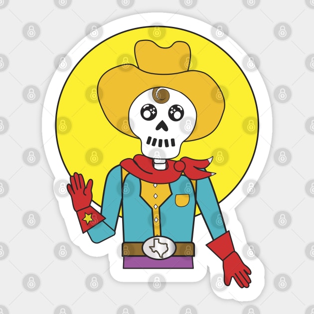 Cowboy Skeleton Sticker by Edofest